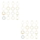 thumbnail image 1 of Minnieouse Pulseras de tobillo Cadenas de pie Joyas para el cuerpo Tobilleras de mujer para decoración de vestidos Type5 NO5 Minnieouse CBP220253, 1 of 6