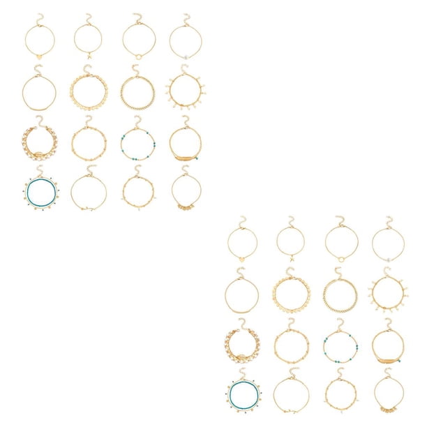 Minnieouse Pulseras de tobillo Cadenas de pie Joyas para el cuerpo Tobilleras de mujer para decoración de vestidos Type5 NO5 Minnieouse CBP220253