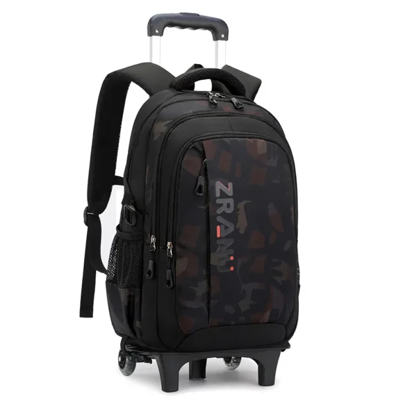 Sac à Dos Scolaire à Roulettes Sacs d'École avec Roues Sacs à Dos à Roulettes pour Garçons Enfants Sac Chariot Scolaire Imperméable