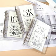 12-Month Money Saving Challenge Binder with Envelopes, Reusable Budget Planner for Financial Goals, Monthly Savings Challenges Book with Cash Envelopes Stationery Supplies