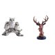 thumbnail image 1 of Figuras de búho, estatua en miniatura de resina, adorno de animal, figura de cabeza de ciervo, características decorativas para sala de estar, dormito, 1 of 8