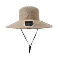 thumbnail image 5 of Shadoumai Solar Fan Hat, Wide Brim Sun Cap with 2 Solar Sun Protection Fans, USB and Solar Powered Fan Hat, 5 of 8