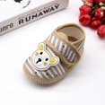 thumbnail image 3 of Lemetow Baby Cartoon Cotton Shoes Bear Pattern Stripes Casual Sneakers Newborn Soft Sole Toddler Shoes 0-18M, 3 of 5