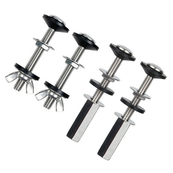 Raindrops  2 Pairs Universal Closetool Mount Screws Toilet Repair Bolts Seat Unit Legs Adjustable