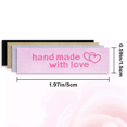 thumbnail image 3 of EIMELI 240 Pieces Personalized Sewing Labels Sew on Clothing Labels Handmade Interlocking Heart Pattern Label Tags, 3 of 4