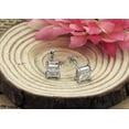 thumbnail image 3 of KATGI Fashion Square Cubic Zirconia Crystal Stud Earrings, 3 of 6