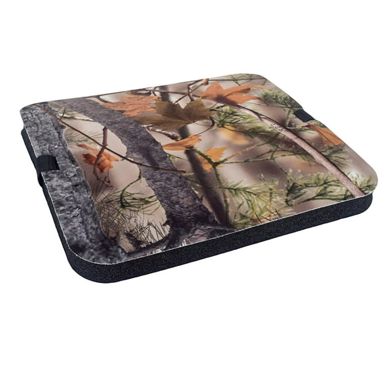 Hunting Seat Cushion Camo Foam Mat Stadium Seat Pad with Adjustable Strap  Moisture Proof Sitting Pad for Camping Fishing