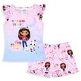 thumbnail image 2 of Gabby's Dollhouse Toddler Girls' Dream It Up Sleep 2-Piece Pajama Lounge Sleep Short Set, 2 of 7
