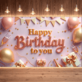 thumbnail image 5 of Yatrandify Decorative Design Happy Birthday to You Glitter Banner Balloon Decoration Party Backdrop for Birthday Party Indoor Decoration Photo Shoot, 5 of 7