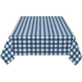 thumbnail image 6 of Rectangle Tablecloth 60x102 Inch, Blue Jeans Gingham Tablecloths Rectangular Durable Table Top Cover Decorative Fabric Table Cover for Dining, Party, Buffet, Wedding, 6 of 8