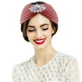 thumbnail image 2 of Xihbxyly Diadema de Punto para Mujer, Diseño de Turbante de Lana Cálida, Elegante Detalle de Diamantes de Imitación, Estilo Urbano Informal, Elegante Accesorio de Invierno, Hilo Vegano Suave, Talla 5, 2 of 3
