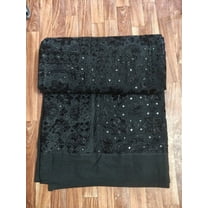 Silk Embroidered Art Deco Luxury & Royal Art Cotton Bedspreads, 80X100Inches