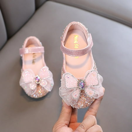 

PEASKJP Girl Shoes Kids Girls Walking Elastic Soft Insole Anti Slip Slip On Sneakers Memory Foam Fashion Shoes Red 8