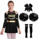 thumbnail image 3 of Girls Long Sleeve Cheer Outfit for School Events and Halloween Costume Dress-Up, 3 of 5