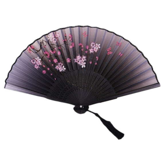 Japanese Style Hand Fans Set Traditional Silk Folding Fans For Home Dance Performance Asian Decorative Fans Paper Fans Set Home Decor