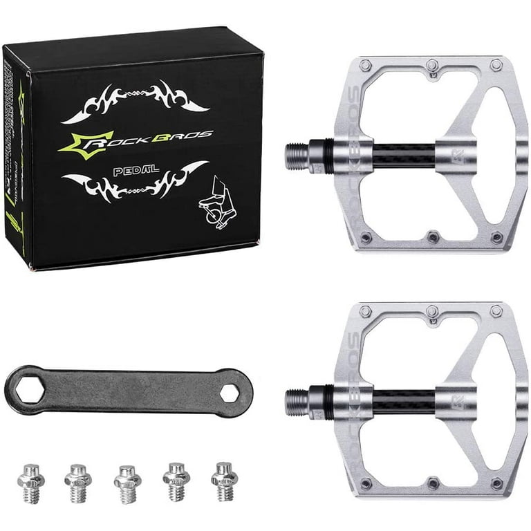silver mtb pedals