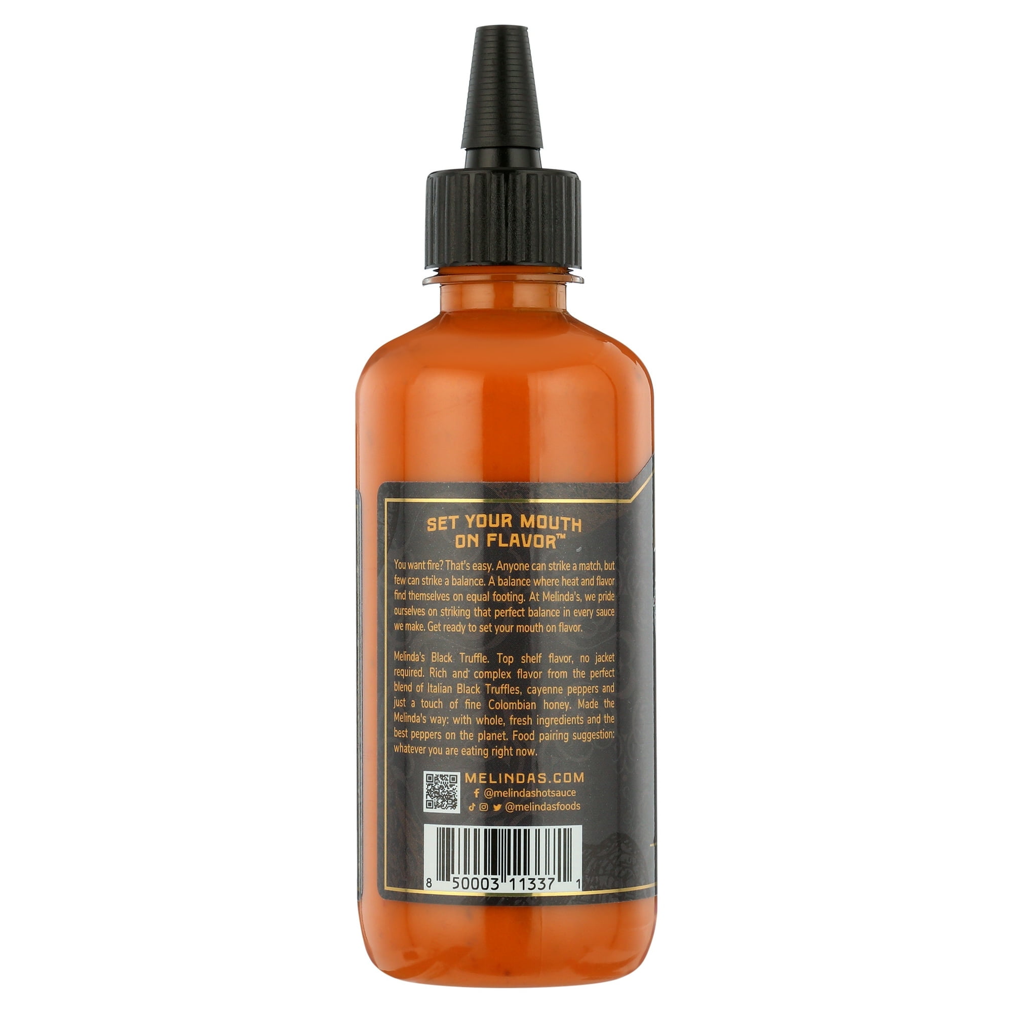 Melinda's Black Truffle Hot Sauce, Condiment and Sauce, 12 oz ( 2 Pack )