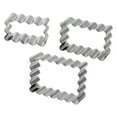 thumbnail image 3 of Rectangle Scalloped Edge Cookie Cutter Set Stainless Steel Cookie Cutter Set Biscuit Molds Rectangle Pastry Fluted Edge Cutters, 3 of 5