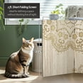 thumbnail image 6 of 2 ft. Short Double Sided Mandala on Oak Canvas Folding Screen, 6 of 7