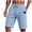 Z2 Light Blue, variant on Yievot Casual Shorts for Men Waffle Textured Drawstring Elastic Waist Summer Travel Vacation Shorts