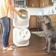 Gamma2 Vittles Vault Outback Stackable Plastic Dry Pet Food Storage Container for Dogs, Gray, 60 Pound Capacity
