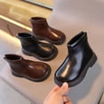 thumbnail image 4 of Botas de moda para niños, botas de algodón para niños, botas de cuero de moda para niñas, resistentes al viento, cálidas y modernas, 4 of 5