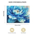 thumbnail image 3 of Nawypu  Large Flower Wall-Art for Office - Blue Floral Canvas Wall Art - Succulent Wall Decor Ready To Hang, 3 of 6