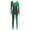 Green, variant on Hansber Women's Shiny Rhinestone Gymnastics Bodysuit Gradient Color Block Figure Ice Skating Dance Unitards Royal Blue M