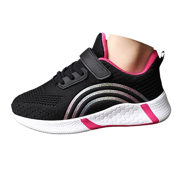 CPNG Girls Sneakers Leisure Non Slip Soft Sole Sports Shoes Mesh Breathable Lightweight Comfortable Casual Running Athletic Shoes
