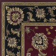 thumbnail image 1 of HomeRoots 352837 7 ft. 7 in. Octagon Polypropylene Red & Black Area Rug, 1 of 1