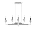 thumbnail image 2 of Savoy House 1-9851-5-67 Davidson Black & Chrome 5 Light Linear Chandelier (3" W x 14"H), 2 of 6