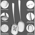 thumbnail image 2 of Cuchara para servir grande, cucharas para servir con 1 orificio, juego de cucharas para servir para Buffet, banquete, Catering, apto para lavavajillas, 2 of 5