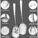 thumbnail image 2 of Cuchara para servir grande, cucharas para servir con 1 orificio, juego de cucharas para servir para Buffet, banquete, Catering, apto para lavavajillas, 2 of 5