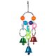 thumbnail image 1 of Campana De Loro Campana De Loro Campana pequeña para loro, colorida, hecha a mano, joyería para mascotas, jaula colgante, columpio (D), 1 of 4