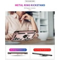 thumbnail image 2 of REQO for Samsung A54 5G Case, Galaxy A54 5G Case with HD Screen Protector, Military-Grade Metal Ring Grip Holder Kickstand 15ft Drop Tested Shockproof Cover Case for Samsung Galaxy A54 5G Rose Gold, 2 of 7