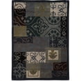 thumbnail image 1 of Linon Rugs Trio Rectangular Area Rug in Blue and Grey-1'10" x 2'10", 1 of 1