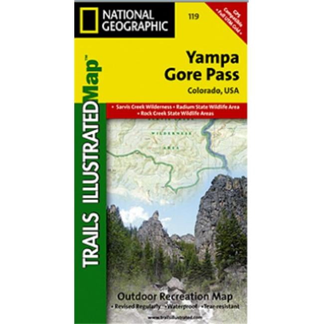 National Geographic TI00000119 Map Of YampaGore Pass Colorado Walmart Canada