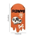 thumbnail image 3 of Diceymbol Halloween Wooden Hanging Sign 8.2x4.3 Inch Colorful Door Decor, Durable Printed Wood Plaque for Wall, Yard & Holiday Party Displays, 3 of 6