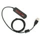 thumbnail image 5 of Adaptador de cable USB QD con conector H901 y volumen ajustable para auriculares de centro de llamadas de 3,5 mm para equipos con auriculares rojos, 5 of 5