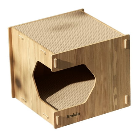 Emicia Cat scratching posts,Cozy Cat Scratcher House Durable and Sturdy Cat Scratching Post Cat Scratching Board Cat Scratchers