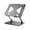Gray, variant on Nulaxy Telescopic 360 Rotating Laptop Stand for Desk Adjustable Height Swivel Pull Out Design Ergonomic Laptop Riser Standing Desk Converter Fits Laptops Computer macbook