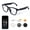CK01 Black + AI Translation + Physical Color-Changing Lenses, variant on AI Smart Glasses, Real-Time Translation for 164 Languages, AI Voice Assistant, Mic & Speaker, Hands-Free Call Music, 2025 Model for Men Women