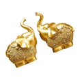 thumbnail image 1 of kurtrusly Exquisite Elephant Figurines Gift Exotic Decorations Accessories for Friends Style A 1 Pc, 1 of 6