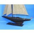 thumbnail image 2 of Handcrafted Model Ships END-R-35-RUSTIC Wooden Vintage Endeavour Limited Model Sailboat Decoration - 35 in., 2 of 2