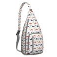 thumbnail image 1 of Underwater World Sling Backpack - Mystical Dolphin & Whale Cartoon Pattern, Multi-Pocket Daypack for Photography, 1 of 4