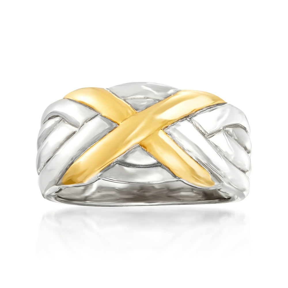 RossSimons RossSimons Sterling Silver and 18kt Gold Over Sterling X