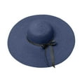 thumbnail image 3 of Beach Hats for Women Big Straw Wide Brim Summer Hat Floppy Foldable Roll up Cap Sun Hat Sombrero Hat Pong Hats A Beach Hat with Open Top Summer Hats for Men Hat Visor Women for Beach Bag for, 3 of 3