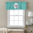 thumbnail image 3 of Funny Elephant Valance Curtain for Windows Elephant's Butt White Washing Machine Farmhouse Rod Pocket Curtain Valances Short Window Treatments for Kitchen Bathroom Laundry Basement 42 x 18 Inch, 3 of 9