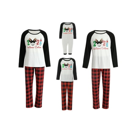 

Tretra Holiday Pajamas Set Christmas 2021 Special Year Cartoon Pattern