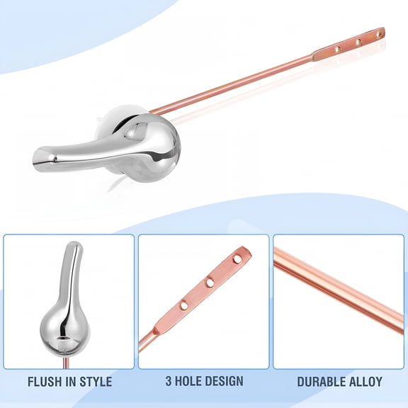 ACDANC 4pcs Toilet Tank Flush Lever Handle,Universal Front Mount Toilet Handle Replacement,Fits Most Toilets